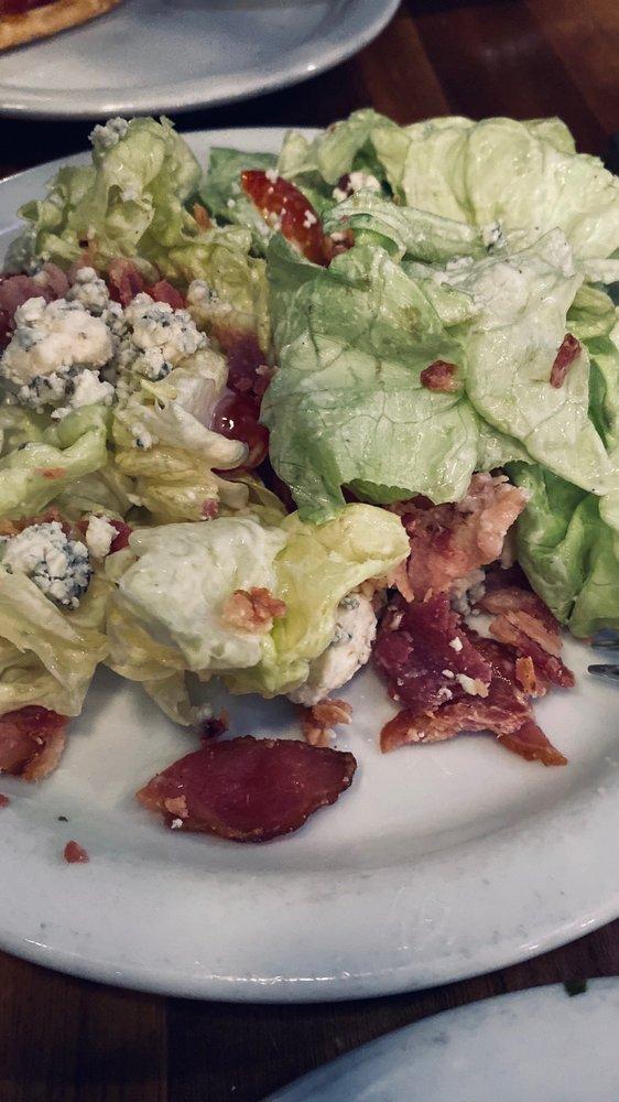 Butter Lettuce Salad · Smoked bacon, point reyes blue cheese crumbles, grape tomatoes,
buttermilk ranch. Gluten free.