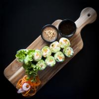 Fresh Spring Rolls · Lettuce, carrots, cucumbers, cilantro, basil leaves and rice noodles.