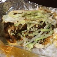 Grilled Southern Indian BBQ Chicken Gyro · 