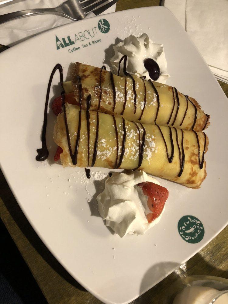 Fresh Fruit Crepes · Homemade fresh crepes. Contains: Greek yogurt, fresh fruits (pineapple, strawberry, and kiwi), whipped cream, and chocolate drizzle. Customization available with Nutella and fruits.