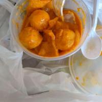 Curry Fish Ball & Pork Skin Rice Roll · 