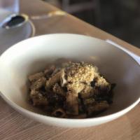 Pasta Bolognese · Walnut mushroom ragout.