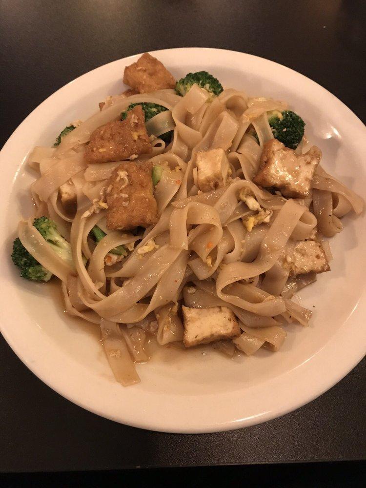 Pad See Ew · Stir-fried flat rice noodles with eggs, broccoli, and flavored with our homemade sweet soy sauce.
