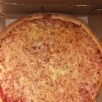 Plain Pizza · Tomato sauce, and mozzarella.
