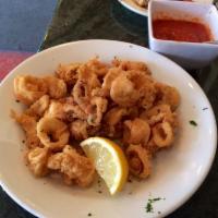 Calamari Fritti · Fried calamari. Served with a spicy marinara sauce.