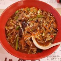 Spicy Chili with Beef Noodle Soup · 
