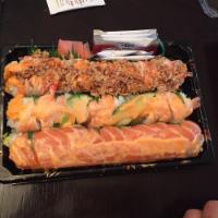 Rainbow Roll · California Roll / Tuna / Salmon / Tilapia / Shrimp / Avocado