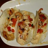 Wood Fired Shrimp Tacos · 