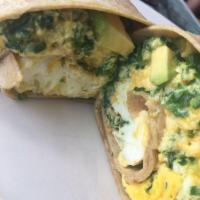 Egg and Spinach Wrap · 