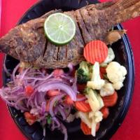 Tilapia · Served with 2 side orders.