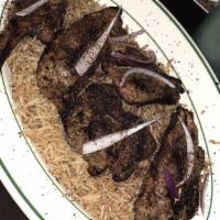 Lamb Chops · 5 piece flame-grilled lamb chops served with rice, salad, spinach, and tandoori bread. Add s...