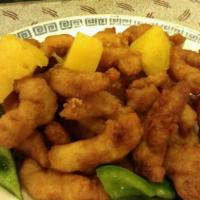 Sweet and Sour Chicken · Sweetened sauce with  vinegar base.