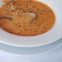 Lobster Bisque · Creamy lobster bisque, in the new Orleans style.
