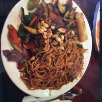 Kung Pao Beef · Class house special kung pao sauce sauteed with green pepper, celery, zucchini, carrots, wat...