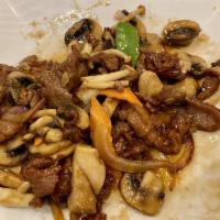 Fatty Beef Bowl with Assorted Mushrooms · 