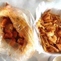 Fried Shrimp Basket · Served with a side of Cajun fries.