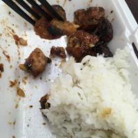 Pork BBQ · America’s favorite Filipino style pork bbq. Served with steamed rice.
