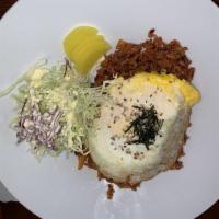 Kimchi Fried Rice · Served with steamed rice, miso soup, and sides (banchan).
