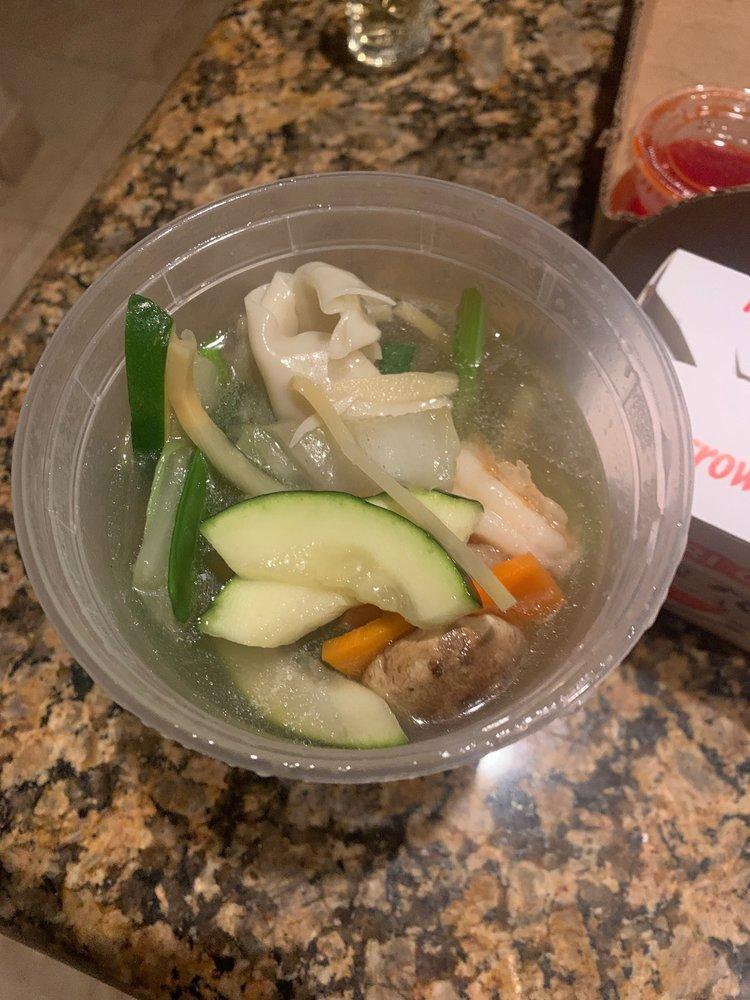 Wonton Soup · 32 oz. Wontons, shrimp, chicken, and vegetables in a rich broth.