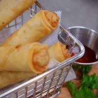 Thai Rolls · 4 pieces. Crispy vegetable spring rolls. Serve with sweet and sour sauce.