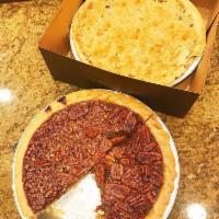 Pecan Pie · Lots of buttery, caramelized pecans baked in a luscious filling.