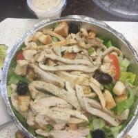 Chicken Caesar Wrap · Our Caesar salad, grilled chicken breast and Caesar dressing.