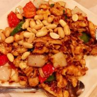 Kung Pao Chicken · In Kung Pao sauce without peanuts. Spicy.