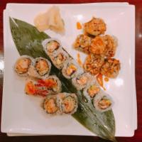 Crazy Stone Roll · Fried spicy tuna with special sauce.(Deep Fried)