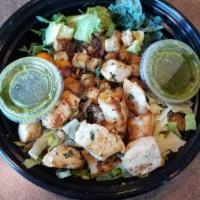 Kale Chicken Ceasar Salad · 