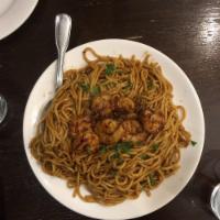 Garlic Shrimp Noodles · 