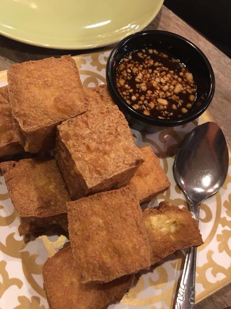Crispy Tofu Salad · We take our garden salad to the next level by topping it with generous blocks of our homemade crispy tofu.