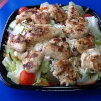 Chicken Kabob Salad · 