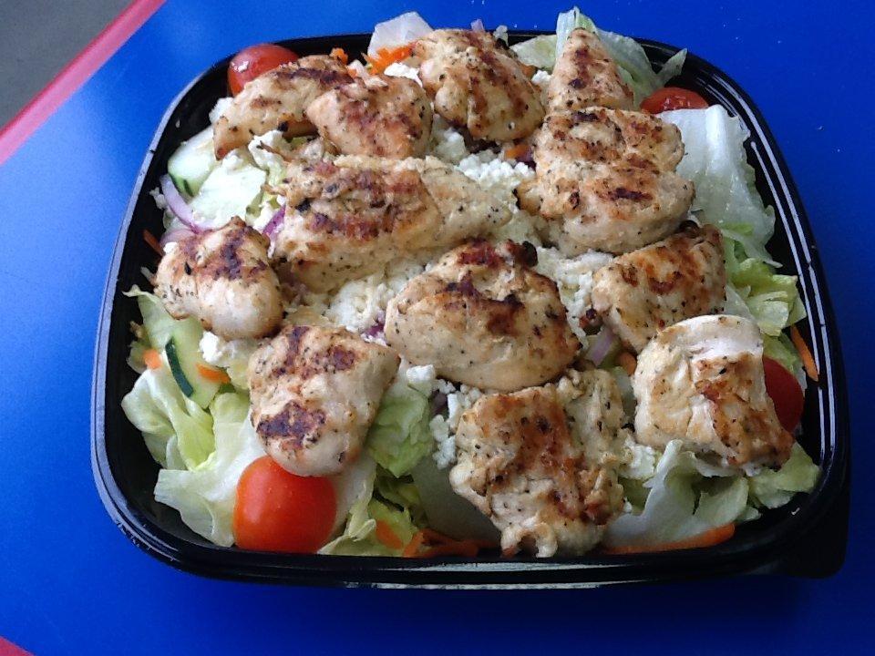 Chicken Kabob Salad · 