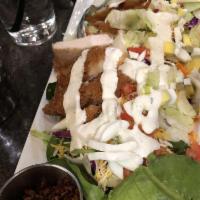 Crispy Chicken Avocado Salad · 