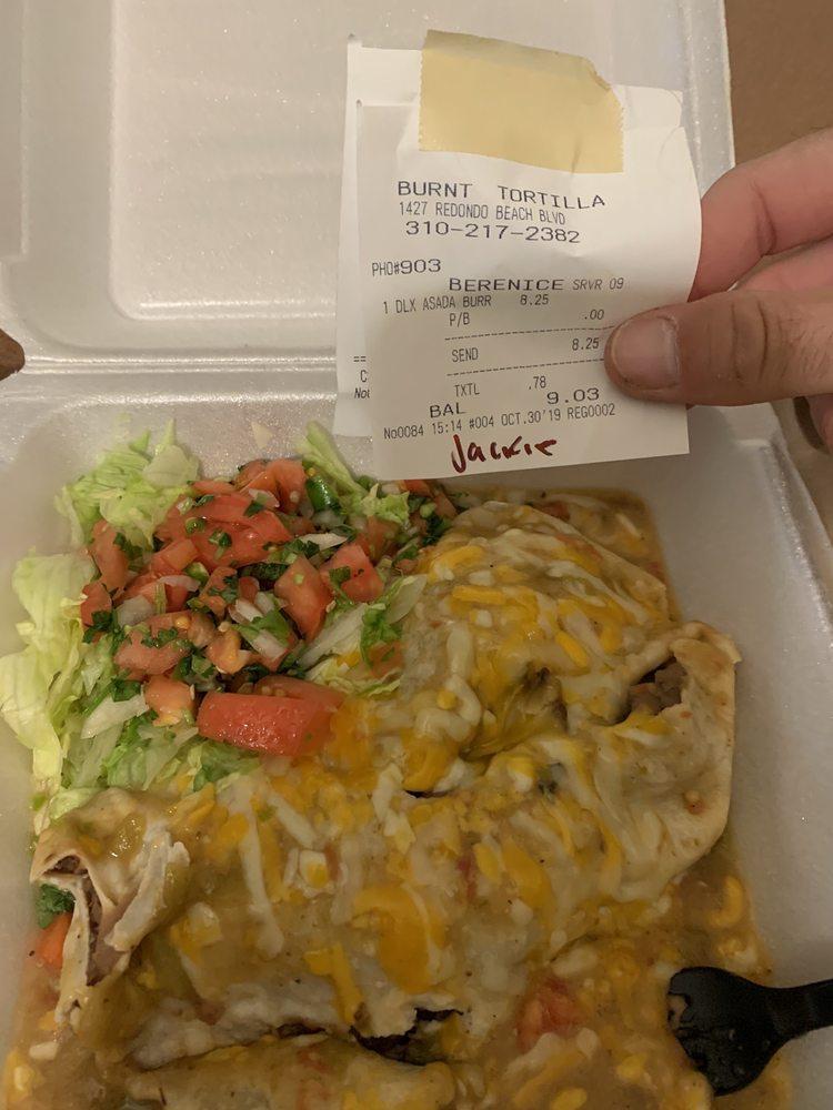 Deluxe Carne Asada Burrito · A large combination burrito with steak and beans, smothered with sauce and melted cheese. Served with guacamole and sour cream on the side. 