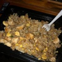 Chicken Fried Rice · Hibachi Style:Your choice of Meat Marinated in our House Hibachi Sauce Served on top of Frie...