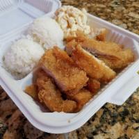 Chicken Katsu Plate · Crispy breaded chicken fillet served with our special katsu dipping sauce. Served with rice ...