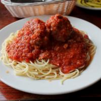 Homemade Meatballs with Pasta · 
