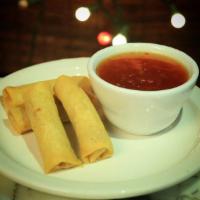 Vegetable Spring Rolls · 4 pieces. Julienned vegetables wrapped and fried with and Indo-Chinese twist.