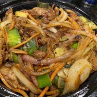 Mongolian Beef · Sauteed beef with onion and green onion. Hot. 