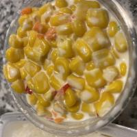 Corn Salad · -corn, onion, carrot, bell pepper in creamy, tangy slaw dressing (5.5oz)