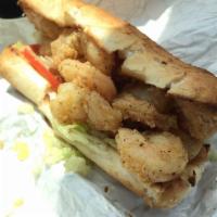 Shrimp Po' Boy Sandwich · 