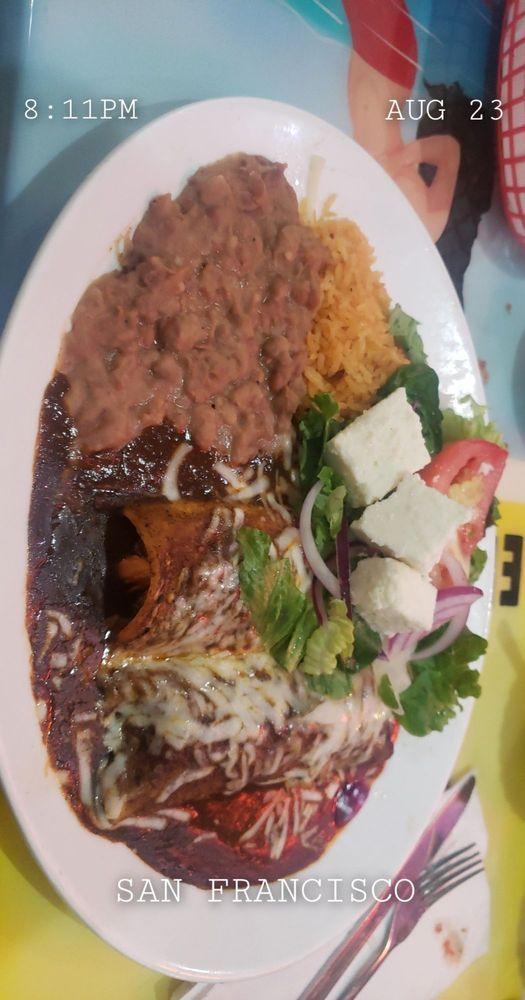 Chicken Mole Enchiladas · 