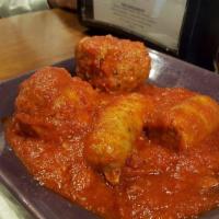 Meatball and Sausage Plate · Housemade meatballs and Italian sausage in our signature sauce. Served with our warm and fre...