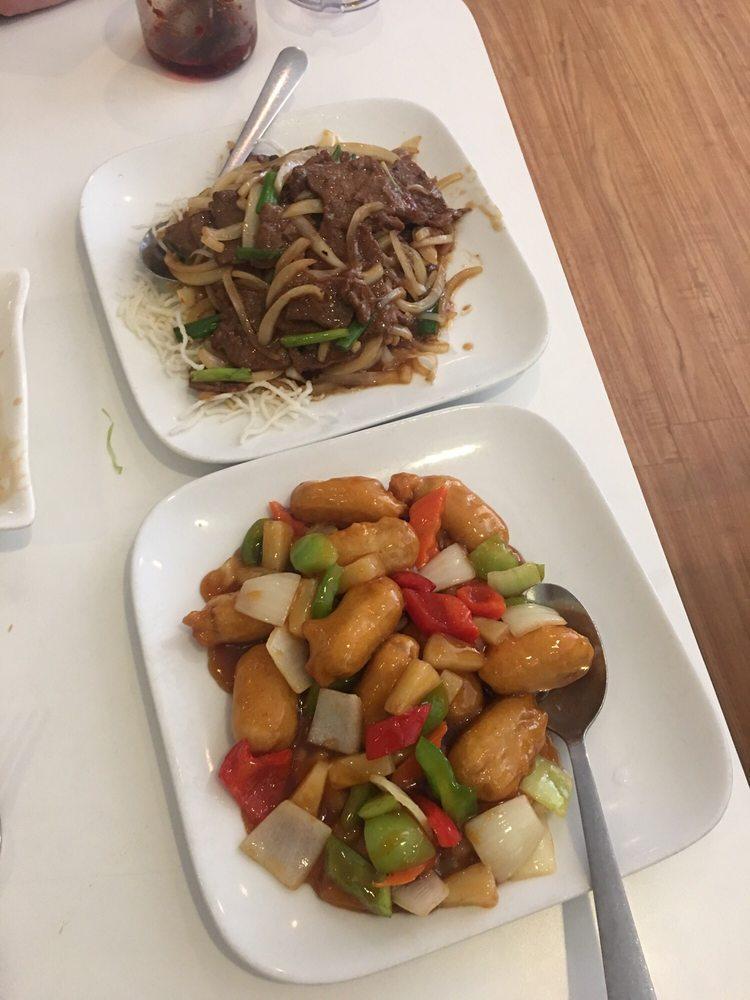 Mongolian Wonder · Soy protein, green onion, and yellow onion, placed on crispy noodles. Sauteed with homemade sauces. Served spicy.