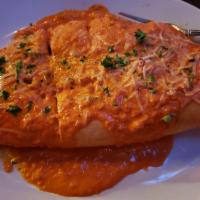 Panzerotti · Giant house-made pizza crust filled with mozzarella cheese and a side of our own homemade sa...