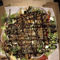 Eggplant Salad Pizza · 