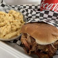 Pulled Pork · Slow smoked onsite and pulled to order.