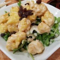 Rock Shrimp Arugula Salad · 