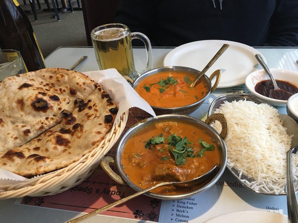 Lamb Curry · Boneless leg of lamb pieces cooked in a traditional mughlai sauce. Served with basmati rice.